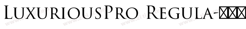 LuxuriousPro Regula字体转换